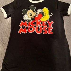 Juniors Small Mickey Mouse T-Shirt